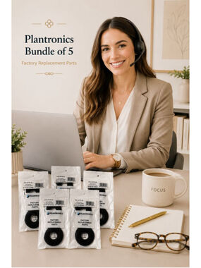 Plantronics 40709-02 Ear Cushion Replacement Kit Bundle of 5 New OEM Headset